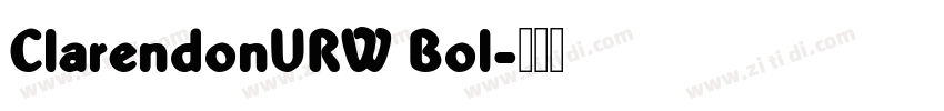 ClarendonURW Bol字体转换